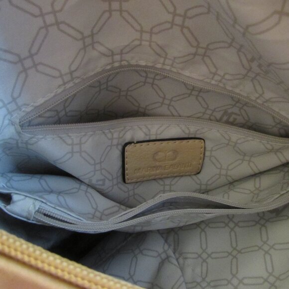 Marina Galanti Italian Large Tan & Sequin Adjustable Crossbody Strap 14" - Picture 9 of 11